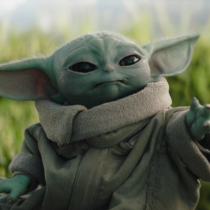 Alternative view of Baby Yoda