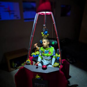 Alternative view of Buzz Lightyear in Claw Machine