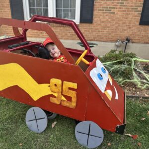 Briar Driving Lightning McQueen